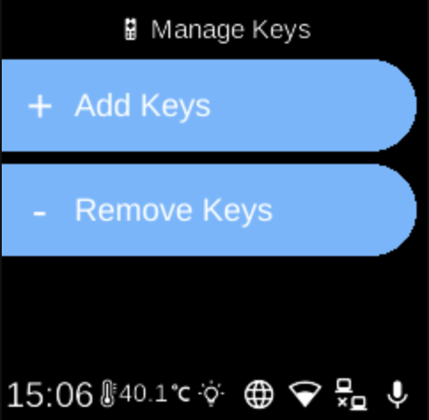 Manage Keys